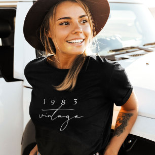 Anpassningsbar Årets Vintage 40 Coolor på födelsed T Shirt