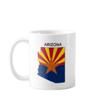 Anpassningsbar Arizona Staten Karta Flagga