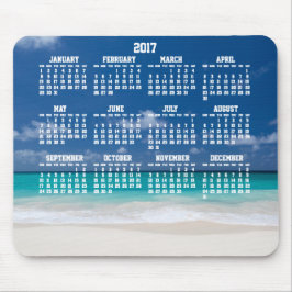 Anpassningsbar Årlig kalender 2017 för musmatta