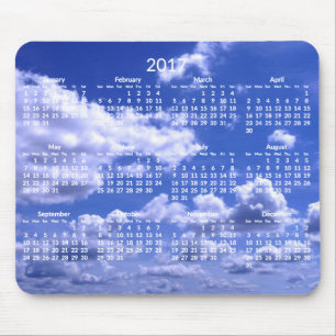 Anpassningsbar Årskalender 2017 Mus mattor moln Musmatta