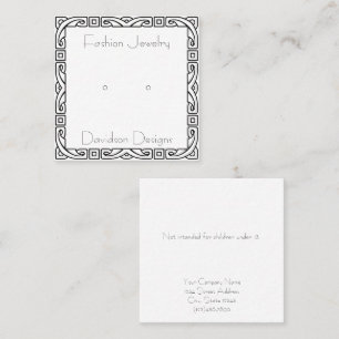 Anpassningsbar Art Deco Ram Stud Visning Cards