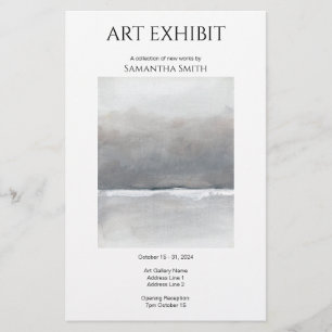 Anpassningsbar Art Exhibit Reklam Flygblad