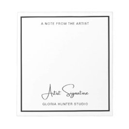 Anpassningsbar Art Namnteckning anteckning från ko Anteckningsblock