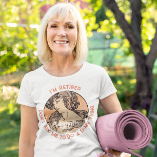 Anpassningsbar Art nouveau Pension-gåvor till henn T Shirt