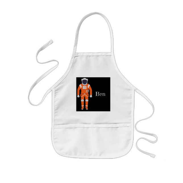 Anpassningsbar Astronaut Apron Barnförkläde (Framsidan)