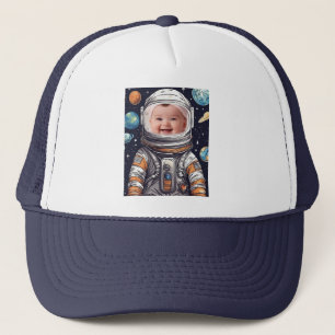 Anpassningsbar Astronaut Cutout Photo Personlig Keps