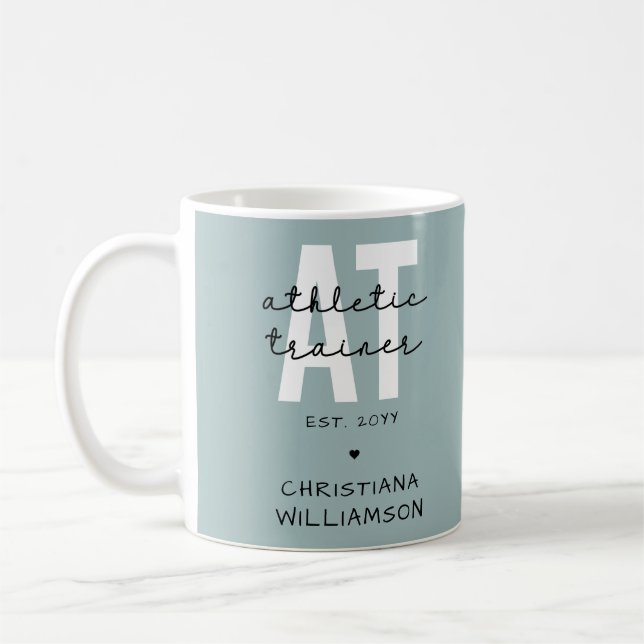 Anpassningsbar Athletic Trainer AT Athletic Traini Kaffemugg (Vänster)
