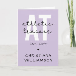 Anpassningsbar Athletic Trainer AT Athletic Traini Kort