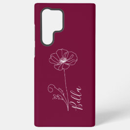 Anpassningsbar August Poppy Birth Flower Gift for 
