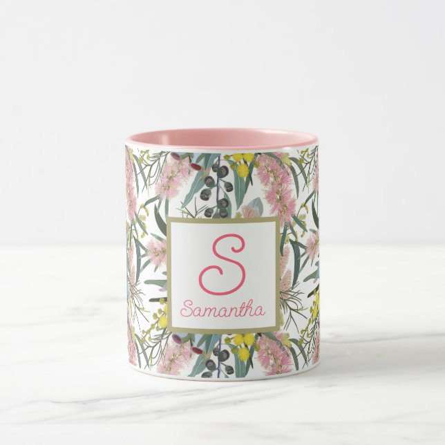 Anpassningsbar Aussie Native Bush Blooms Mugg (Center)