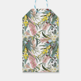 Anpassningsbar Aussie Native Bush Blooms Presentetikett