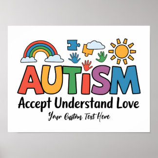 Anpassningsbar Autism Awareness poster