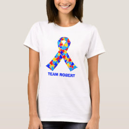 Anpassningsbar Autism Awareness Ribbon Walk Women' T Shirt