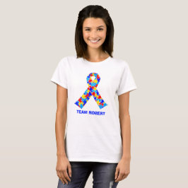 Anpassningsbar Autism Awareness Ribbon Walk Women' T Shirt