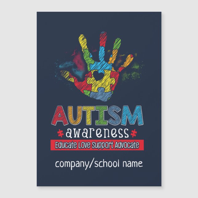 Anpassningsbar Autism Awareness School Business (Framsida)