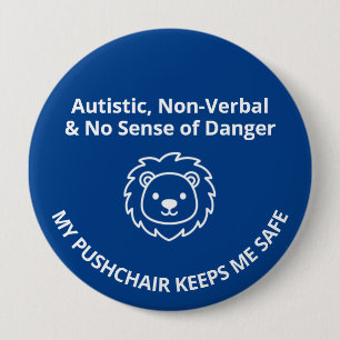 Anpassningsbar Autism Icke-Verbal/Ingen Farokänsla Knapp