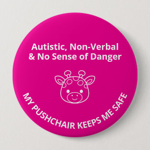 Anpassningsbar Autism Icke-Verbal/Ingen Farokänsla Knapp
