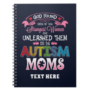 Anpassningsbar Autism Mammor Strongest Women Inspi Anteckningsbok