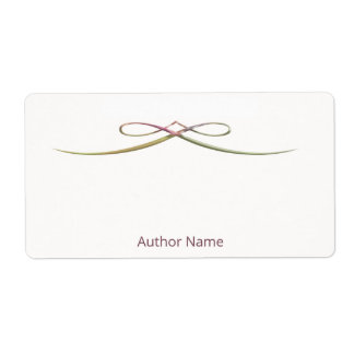 Anpassningsbar Autograferad av författarbokskylt Fraktsedel