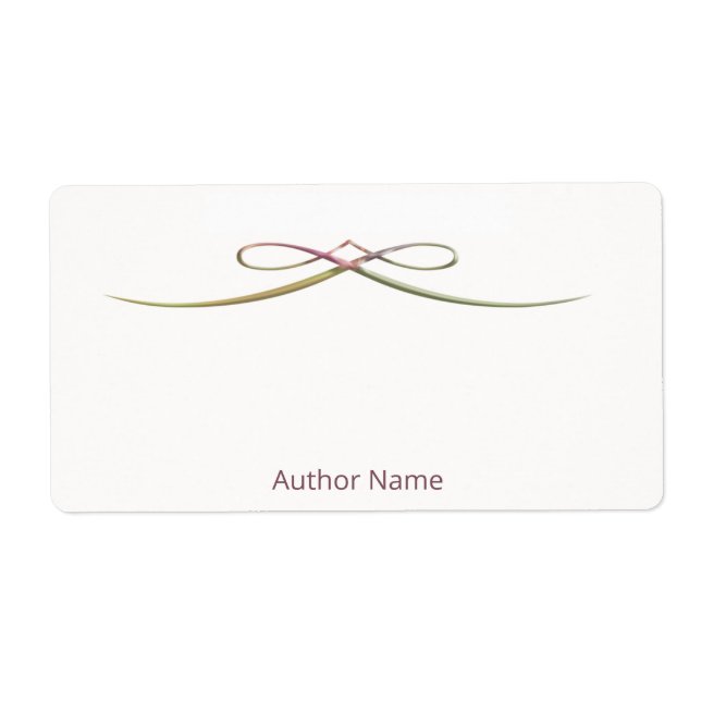 Anpassningsbar Autograferad av författarbokskylt Fraktsedel (Framsidan)