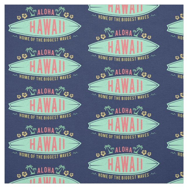 Anpassningsbar av Aloha Hawaiian Surfer Tyg (Provkarta)