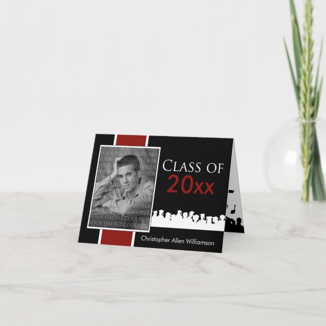 Anpassningsbar av [ÅR] Studenten-meddelande Inbjudan (Framsida)