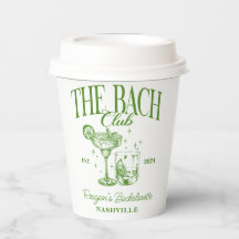 Anpassningsbar av Bachelorette Retro Cocktail-Grön