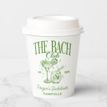 Anpassningsbar av Bachelorette Retro Cocktail-Grön