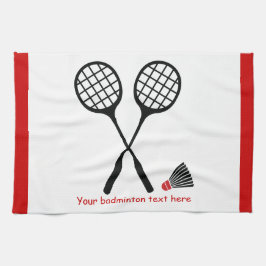 Anpassningsbar av badmintongåvor, racquet och shut kökshandduk