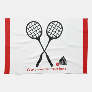 Anpassningsbar av badmintongåvor, racquet och shut kökshandduk