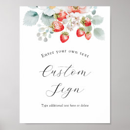 Anpassningsbar av Berry Sweet Strawberry Poster