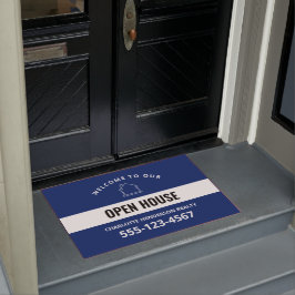 Anpassningsbar av Blue Welcome Open House-dokument