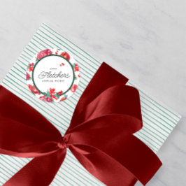 Anpassningsbar av botaniskt granat runt klistermärke