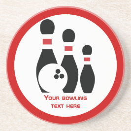 Anpassningsbar av Bowling och stift Underlägg Sandsten