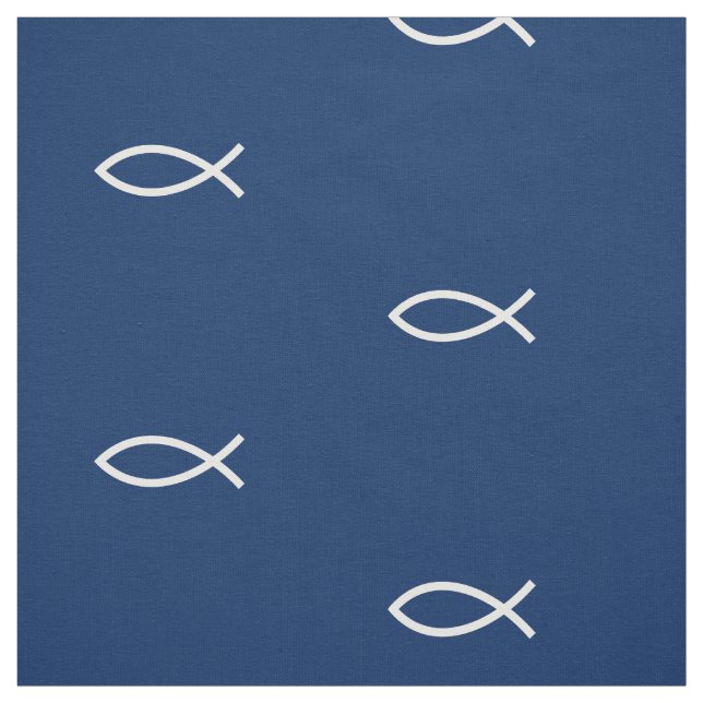 Anpassningsbar av Christian Fish Symbol Ichthys Mö Tyg (Provkarta)