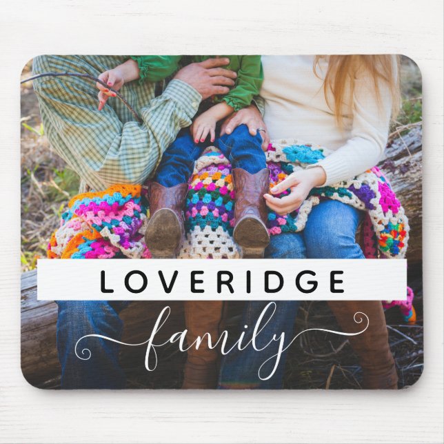 Anpassningsbar av efternamn för personlig Family M Musmatta (Framsidan)