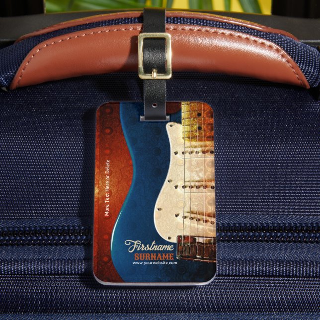 Anpassningsbar av elektrisk gitarr bagagebricka (Framsida Insitu 2)