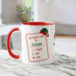 Anpassningsbar av Elf-rapporten - Helgdag Foto jul Mugg