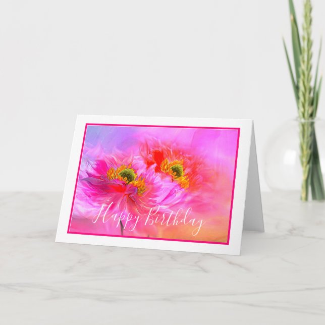 anpassningsbar av fantasi för blommigt kort (Framsida)