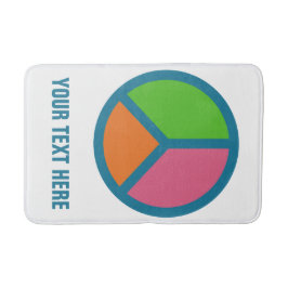 Anpassningsbar av färglöst Fredstecken Badrumsmatta