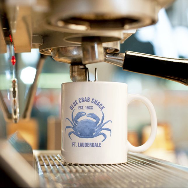 Anpassningsbar av  för beläggning av blåfärgsfärg Två-Tonad mugg (Skapare uppladdad)