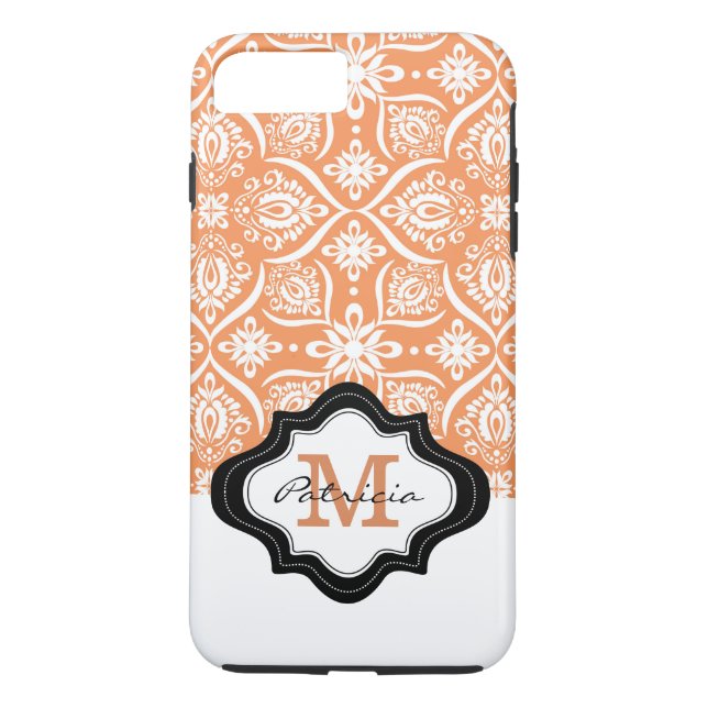 Anpassningsbar av  för Elegant av Orange av skadem Case-Mate iPhone Skal (Baksida)