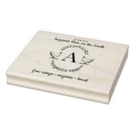 Anpassningsbar av för gårdskyckling Hen Monogram Stämpel