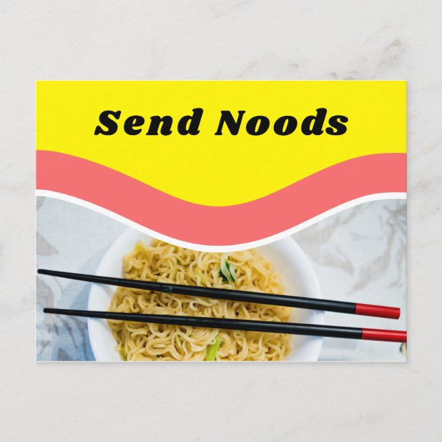 Anpassningsbar av  för Lustigt Skicka Noods Ramen  Vykort (Framsida)