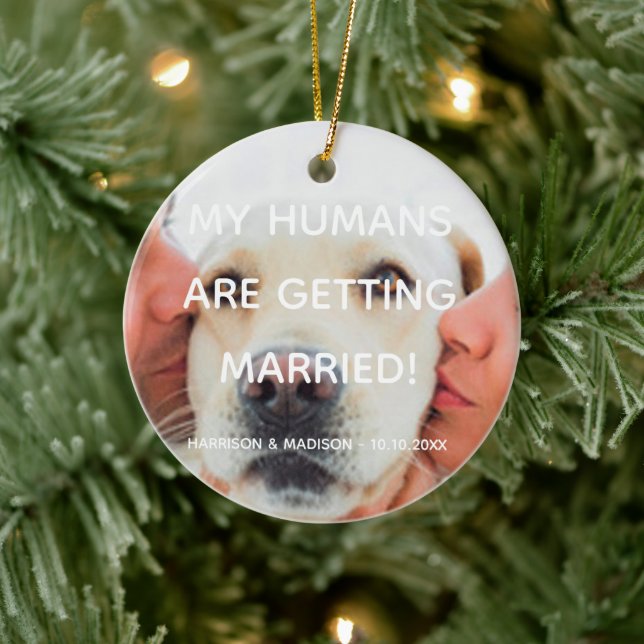 anpassningsbar av förlovningens meddelande - jul julgransprydnad keramik (Träd)