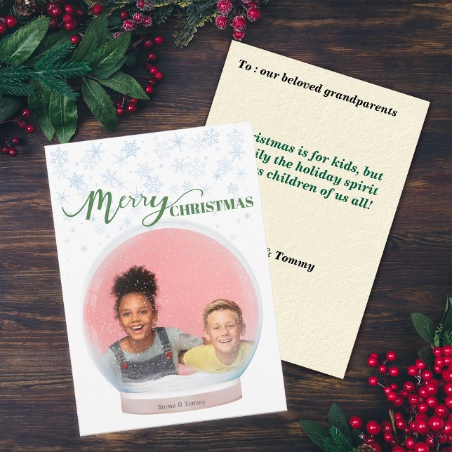 Anpassningsbar av  Foton till Helgdag C för julvin Julkort (Skapare uppladdad)