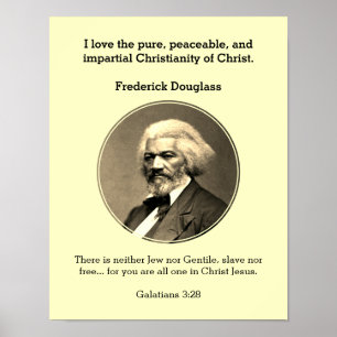 Anpassningsbar av FREDERICK DOUGLASS-offertskript Poster