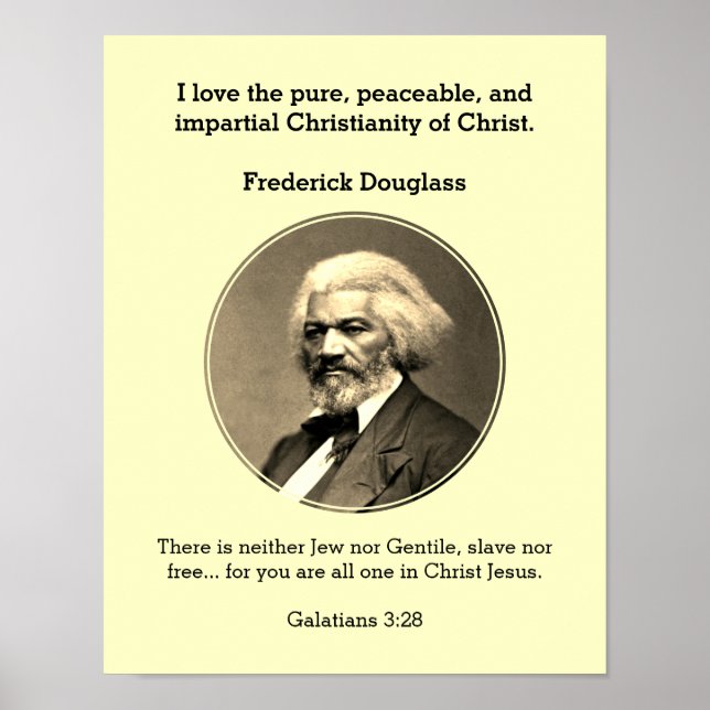 Anpassningsbar av FREDERICK DOUGLASS-offertskript Poster (Framsidan)