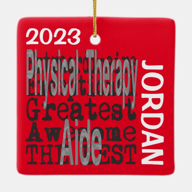 Anpassningsbar av fysioterapihjälpen Extraordinair Julgransprydnad Keramik (Baksida)