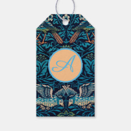 Anpassningsbar av Gift-Märkre Initial WILLIAM MORR Presentetikett